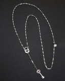 Collana stile rosario in acciaio - Lucchetto e Chiave cuore