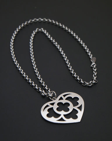 Collana iconica in acciaio - Cuore
