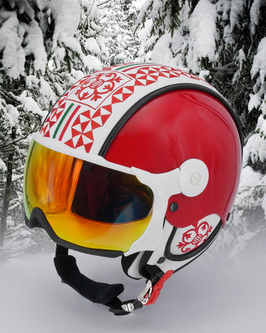 Casco da sci - HMR Rosso lucido - taglia M