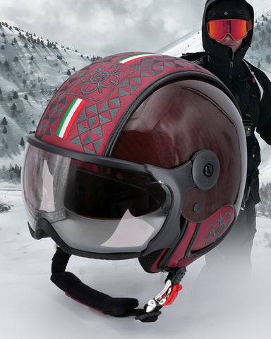 Casco da sci - HMR Carbonio rosso - taglia XL