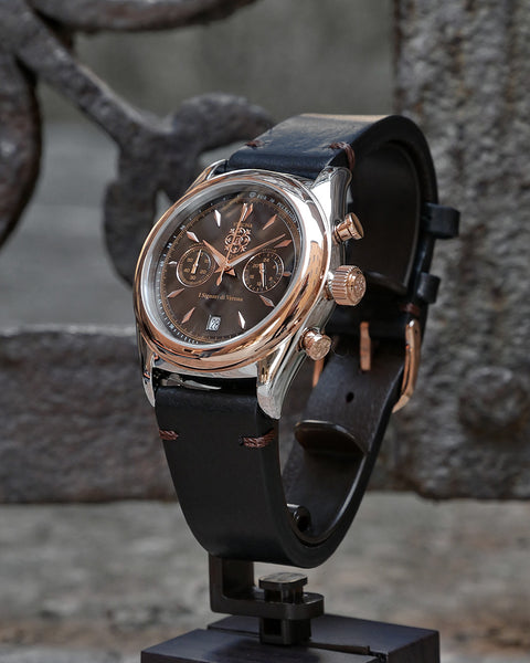 Rhodenwald & Söhne Orologio Uomo analogico Cronografo con Cinturino in Vero cuoio 10010401 Karthago II Marrone Oro cocodrillo (coniatura) : Rhodenwald & Söhne Rhodenwald & Söhne Orologio Uomo analogico Cronografo con Cinturino in Vero cuoio 10010401 Karthago II Marrone Oro cocodrillo (coniatura) : Rhodenwald & Söhne