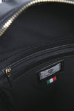 Zaino in pelle - Graffito nero