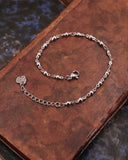 Bracciale base in acciaio stile rosario - Cuore