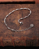 Bracciale base in acciaio stile rosario - Fiore gotico