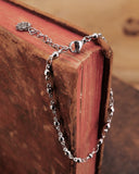 Bracciale base in acciaio stile rosario - Fiore gotico