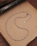 Collana base in acciaio stile rosario - Cuore