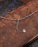 Collana base in acciaio stile rosario - Cuore