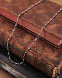 Collana base in acciaio stile rosario - Fiore gotico