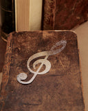 Segnalibro in acciaio - Chiave di Violino