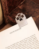 Segnalibro in acciaio - Fiore Scudo