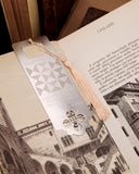 Segnalibro in acciaio - Frase Romeo - Fiore