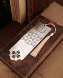 Segnalibro in acciaio - Frase Romeo - Fiore