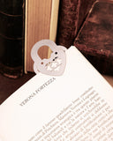 Segnalibro in acciaio - Lucchetto Cuore