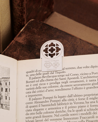 Segnalibro in acciaio - Rosone