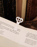 Segnalibro in acciaio - Chiave cuore