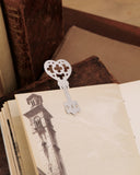 Segnalibro in acciaio - Chiave cuore