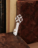 Segnalibro in acciaio - Chiave fiore scudo