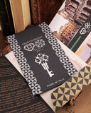 Segnalibro in acciaio - Chiave fiore scudo