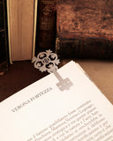 Segnalibro in acciaio - Chiave fiore gotico