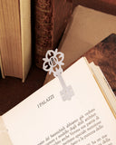 Segnalibro in acciaio - Chiave fiore