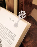 Segnalibro in acciaio - Chiave fiore