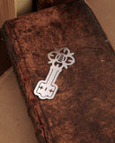 Segnalibro in acciaio - Chiave fiore