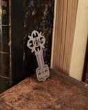 Segnalibro in acciaio - Chiave fiore