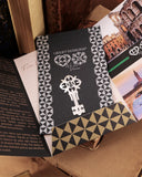 Segnalibro in acciaio - Chiave fiore