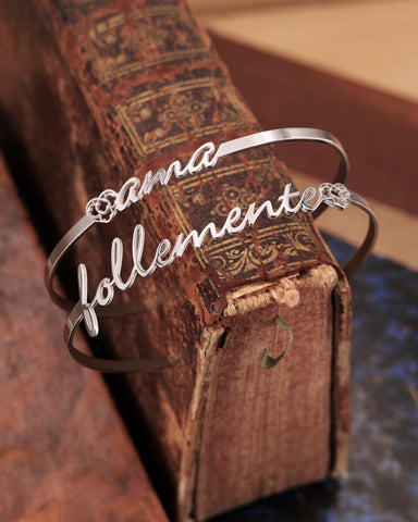 Bracciale doppio in acciaio - Ama Follemente