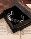 Bracciale rigido in acciaio - Ama il tuo peccato