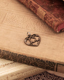 Charm cuore medio - Bronzo oro antico