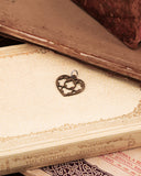 Charm cuore medio - Bronzo oro antico