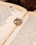 Charm cuore medio - Bronzo oro antico