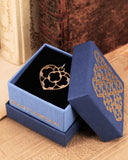Charm cuore medio - Bronzo oro antico