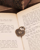 Charm lucchetto cuore - Bronzo oro antico
