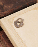 Charm lucchetto cuore - Bronzo oro antico