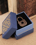 Charm lucchetto - Bronzo oro antico