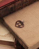 Charm cuore medio - Bronzo rosa antico