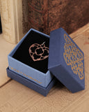 Charm cuore medio - Bronzo rosa antico