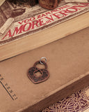 Charm lucchetto cuore - Bronzo rosa antico
