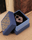 Charm lucchetto cuore - Bronzo rosa antico