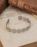 Bracciale rigido in acciaio - Fiore gotico