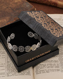 Bracciale rigido in acciaio - Fiore gotico