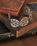 Bracciale rigido modello schiava in acciaio - Fiore gotico