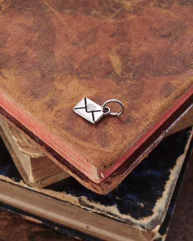 Pendente in acciaio - Busta lettera Cuore