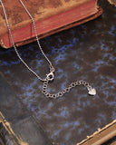 Collana argento con pendente fiore in Zirconi - Bianco