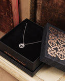 Collana argento con pendente cuore in Zirconi - Bianco
