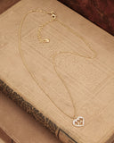 Collana argento con pendente cuore in Zirconi - Oro