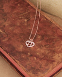 Collana argento con pendente cuore in Zirconi - Rosa