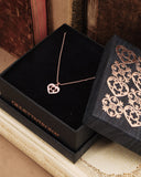 Collana argento con pendente cuore in Zirconi - Rosa